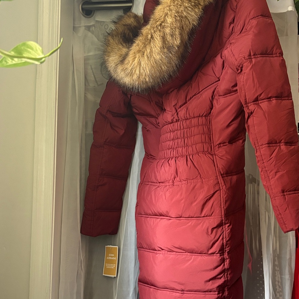 Burgundy Michael Kors Coat - Picture 5 of 5